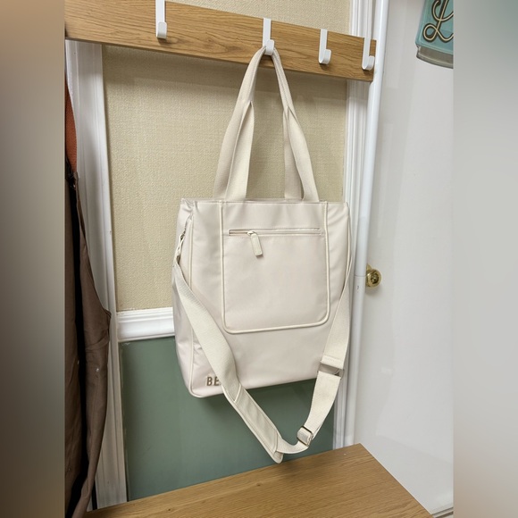 BÉIS THE NORTH TO SOUTH TOTE IN BEIGE - Picture 1 of 10
